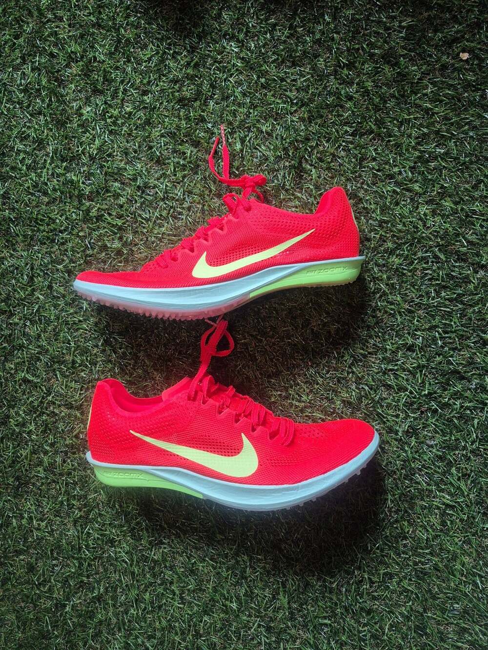 Nike ZoomX Dragonfly 2 Bright Crimson Lime Blast Track Spikes